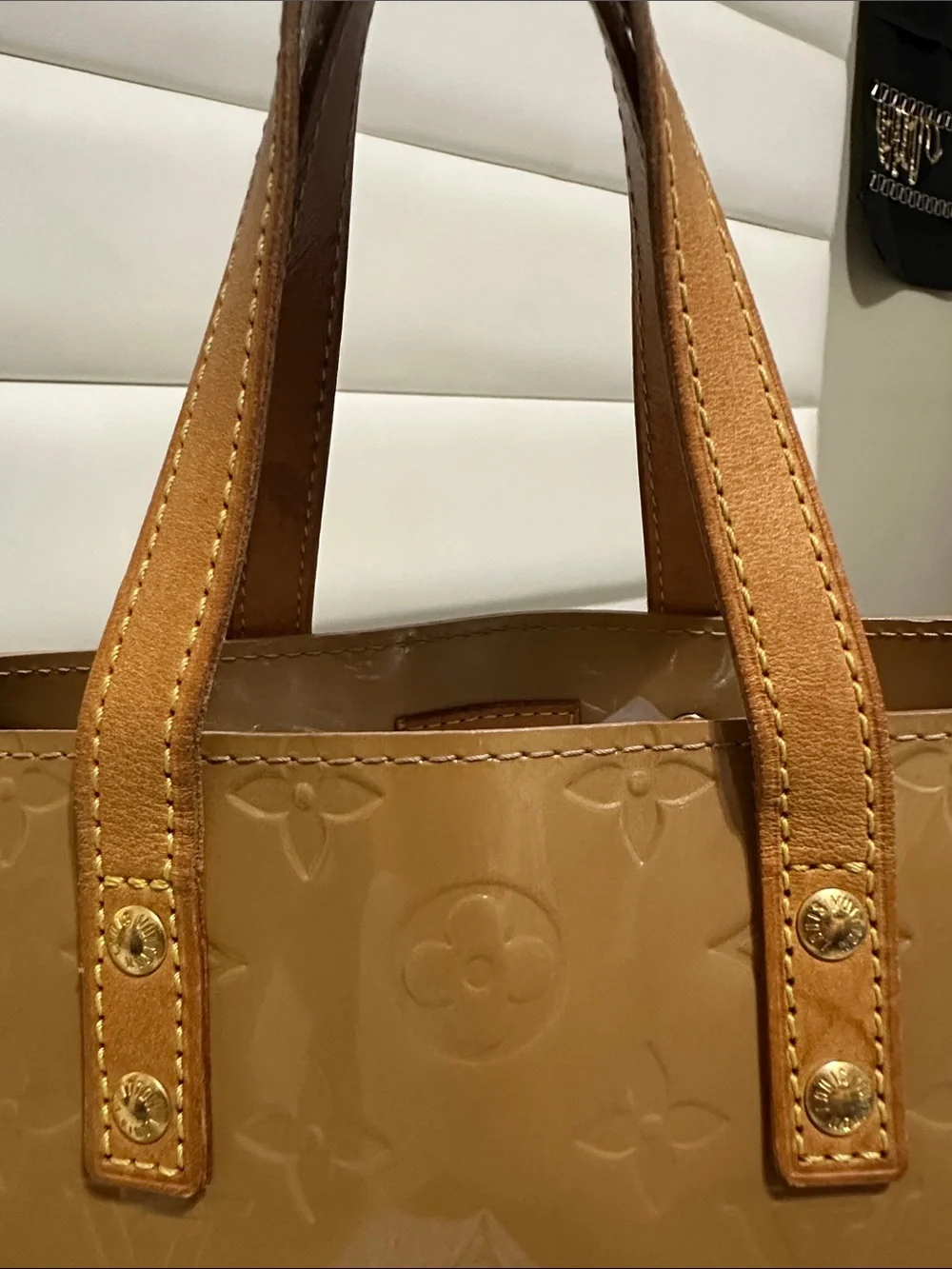 Louis Vuitton PM Reade in Dark Beige